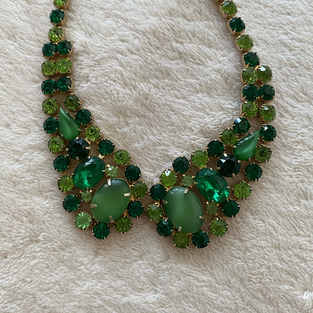 Beautiful antique vintage rhinestone collar necklace - Picture 4 of 4